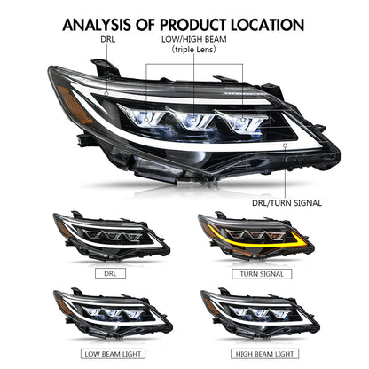 New LED Headlight for 2012-2014 Toyota Camry Headlight Assembly - OMOTOR