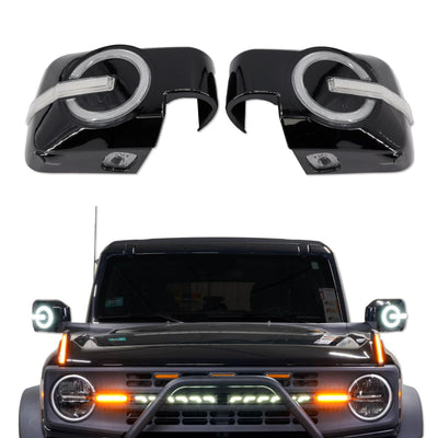Rearview Mirror Cover Compatible with 2021-2023 Bronco 2/4 Door (Not Sport)