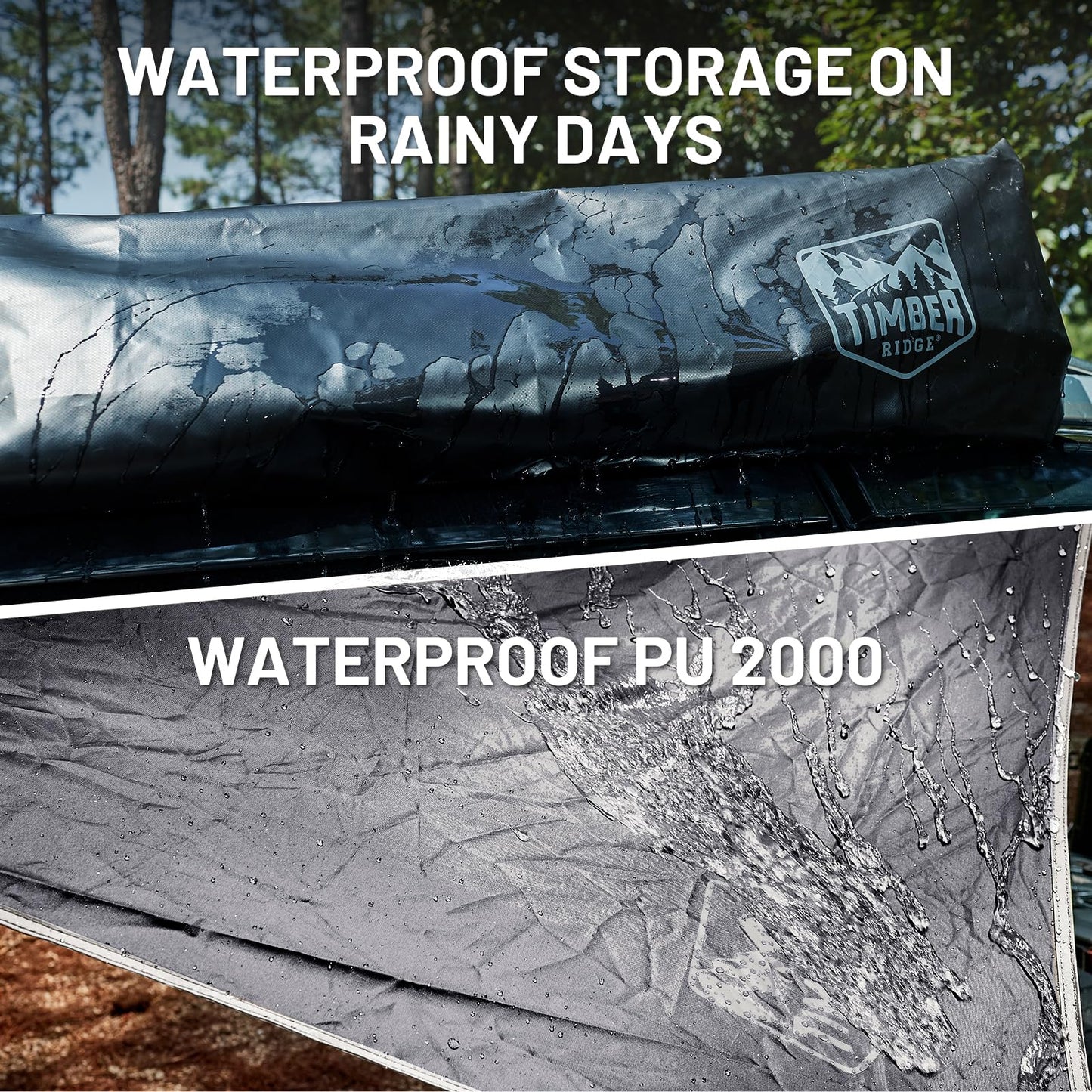 19x9.8ft Retractable Car Awning with Blackout Coating for Vehicle/Truck/Jeep/SUV/Van