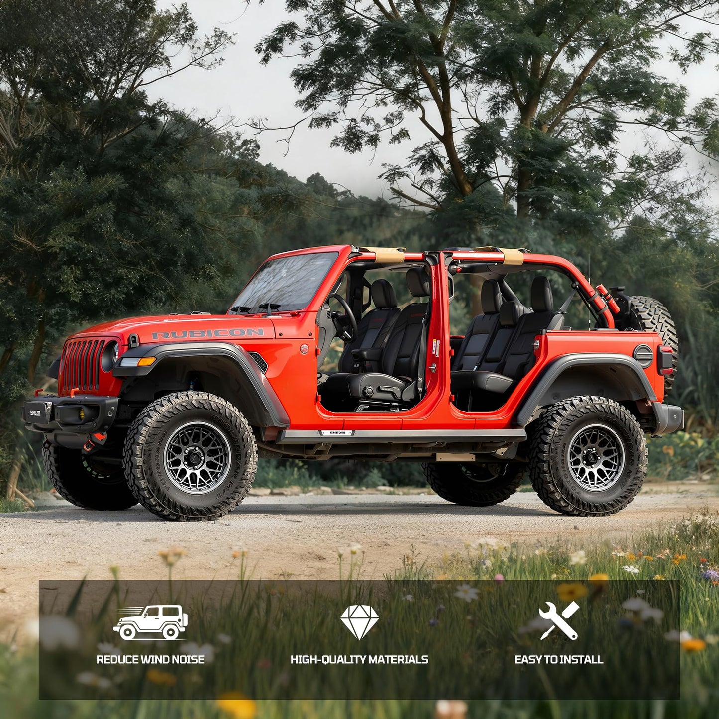 MOLLE Panel Metal Roof Rack with Canvas Insulated Storage Bag Fits Jeep Wrangler JL  2018-2026 4 Door