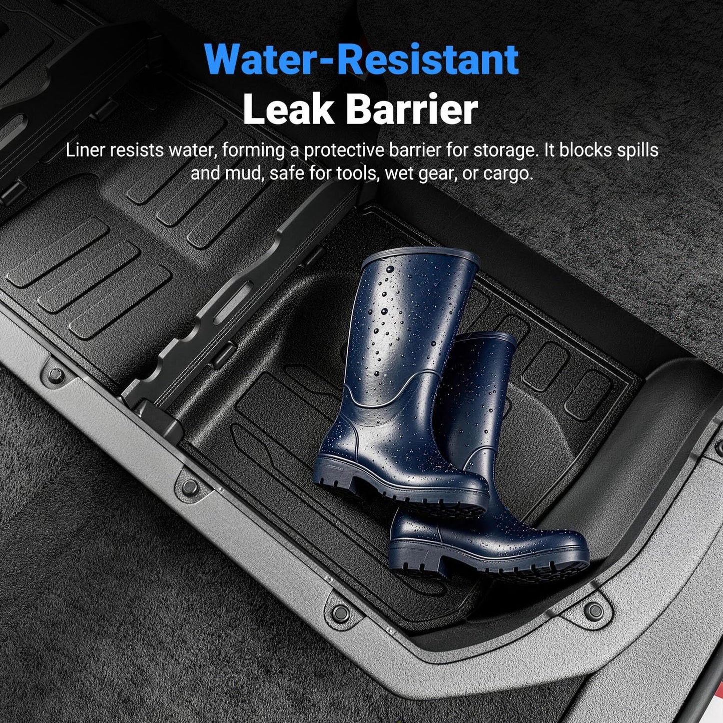 2nd Row Under Seat Storage Mat Compatible with 2022-2026 Toyota Tundra