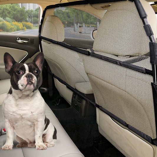 Dog Car Barrier with Net Mesh for SUVs & Trucks