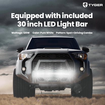 Center Bumper Guard Compatible with 2014-2024 Toyota 4Runner (Exclude Limited; Nightshade; TRD Sport)