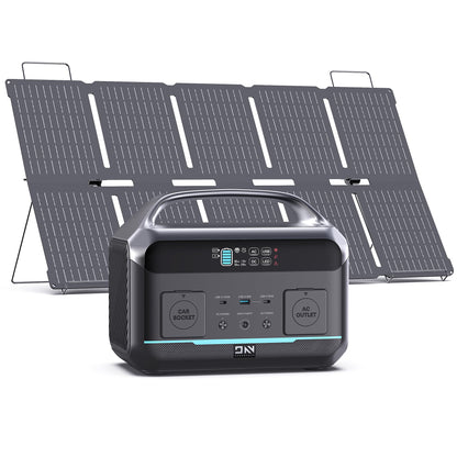 Portable Power Station 600W Surge, 288Wh (90,000mAh) LiFeP04 Battery, Solar Generator with 350W AC Outlets, 8.2LB Power Bank for Outdoor Camping, CPAP, Home & Emergency