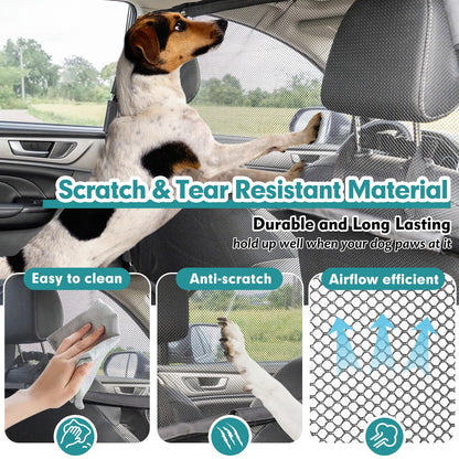 Dog Car Barrier with Net Mesh for SUVs & Trucks