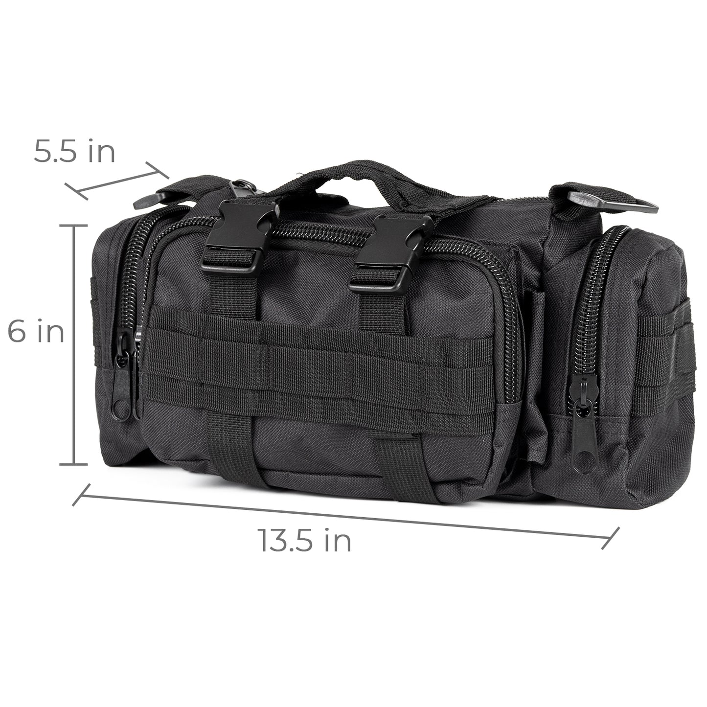 Universal Tactical Car Seat Back Organizer Patrol Bag Tactical Molle Vehicle Organizers with 5 Detachable Molle Pouches Multi-function Designed