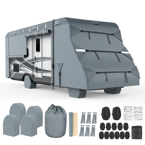 8-Layer UV Protected Class C RV Cover for 29'-32' Camper - OMOTOR