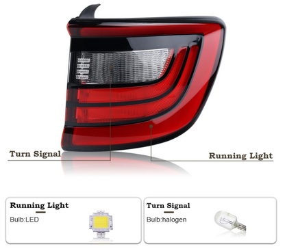 Vehicle LED Rear Taillight Lighting System Compatible With Dodge Durango 2014-2023 - OMOTOR