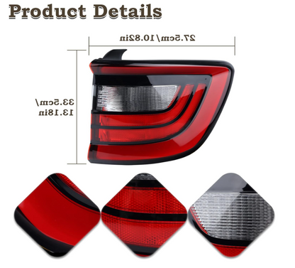 Vehicle LED Rear Taillight Lighting System Compatible With Dodge Durango 2014-2023 - OMOTOR