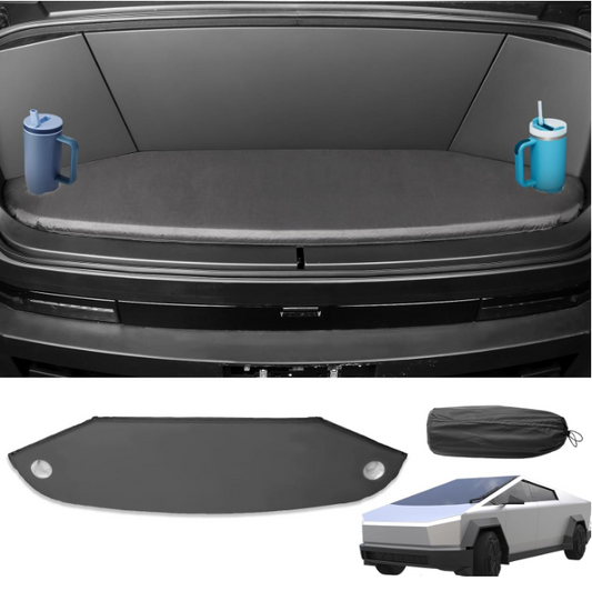 Front Trunk Air Mattress With Cup Holders For Tesla Cybertruck