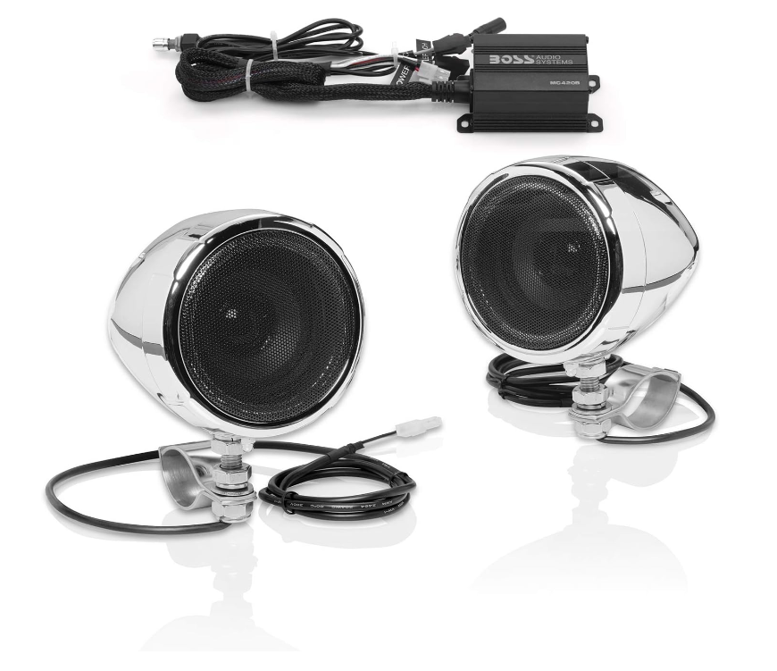 Audio Systems Bluetooth Speaker System - Class D Compact Amplifier For Use with ATVs/Motorcycles