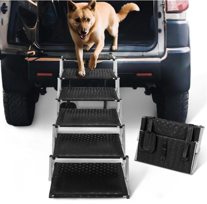 Foldable Dog Stairs For Cars and SUV, Truck - OMOTOR