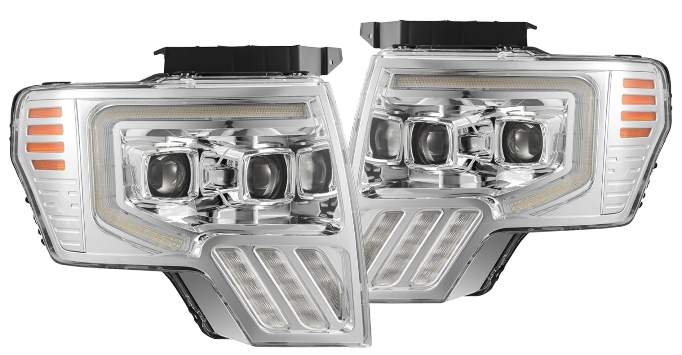 LED Projector Headlights Compatible with 09-14 Ford F150 Head Lamps