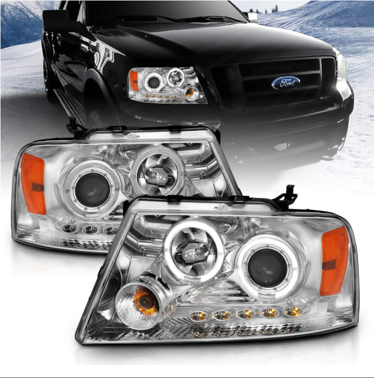 For 2004-2008 Ford F-150 LED Halos Ring Headlight