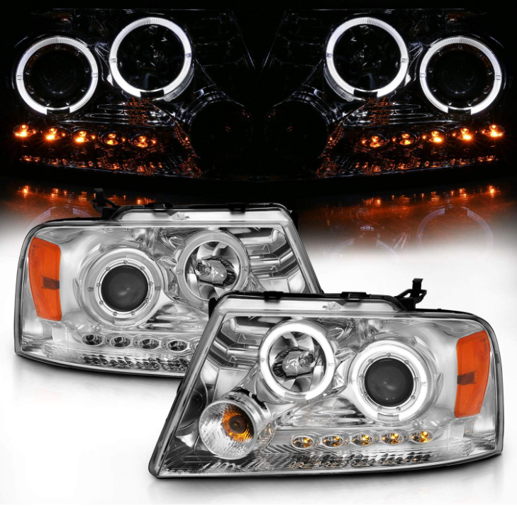 For 2004-2008 Ford F-150 LED Halos Ring Headlight