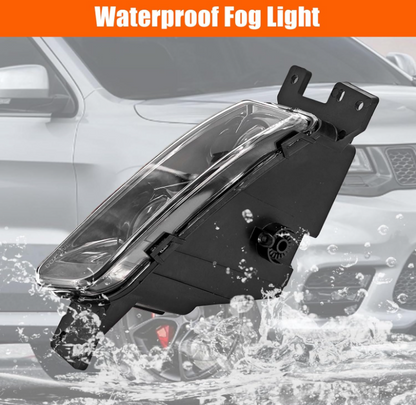 LED Fog Light Front Bumper Light With Bulbs Replacement for Jeep Grand Cherokee 2017-2023 for Dodge Durango 2014-2023 - OMOTOR