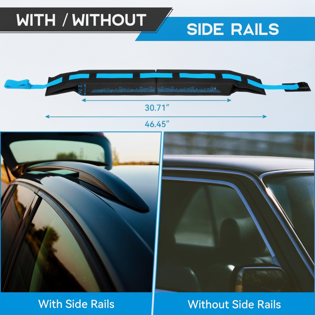 Universal Car Soft Roof Rack for Kayak, Surfboard, Canoe, Luggage