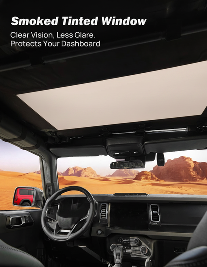 Waterproof Sun Shade Top For Ford Bronco 4Door 2021-2026 , UV Block, Noise Reducing