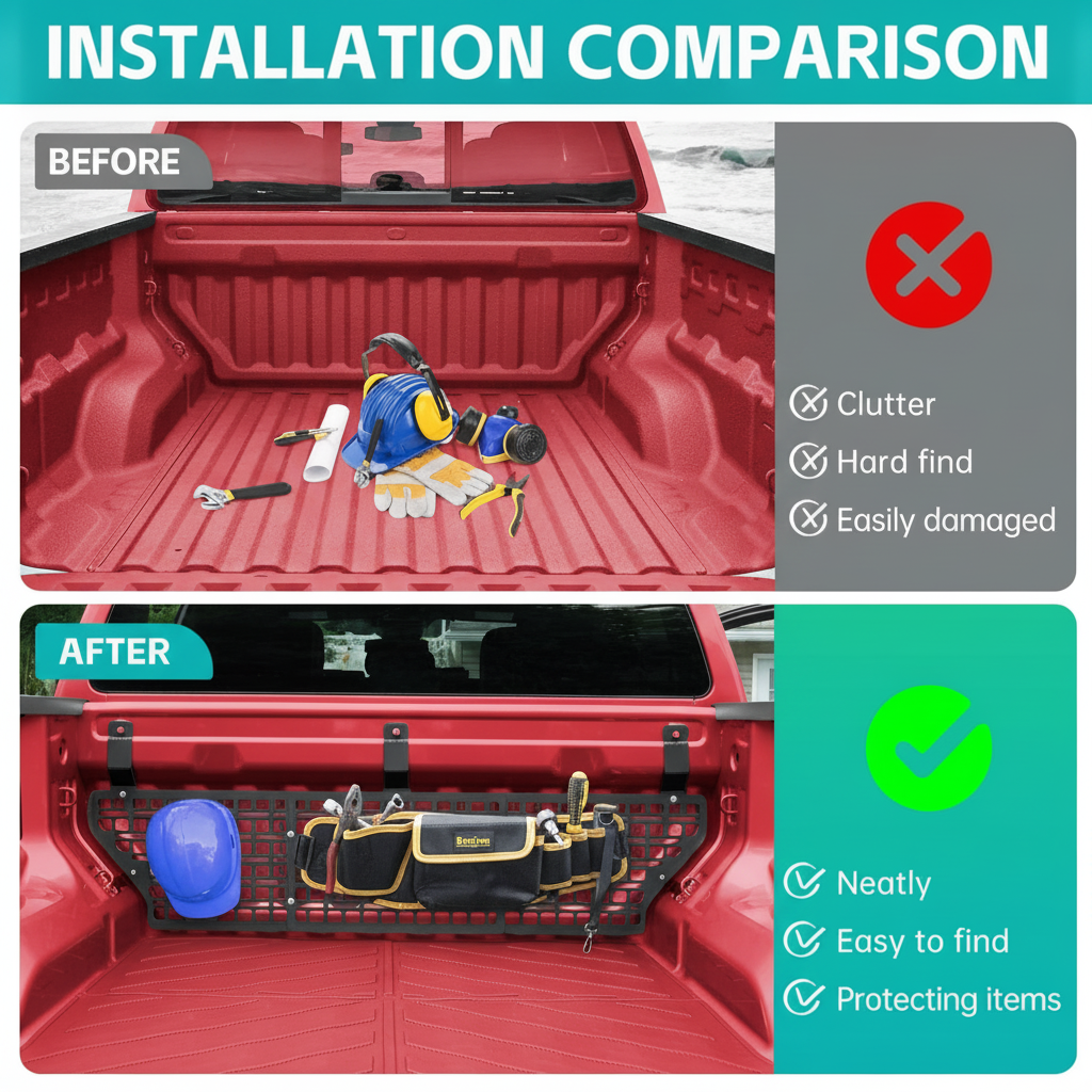 Truck Bed Molle Panel Rack System for Chevy Colorado/GMC Canyon 2023-2025