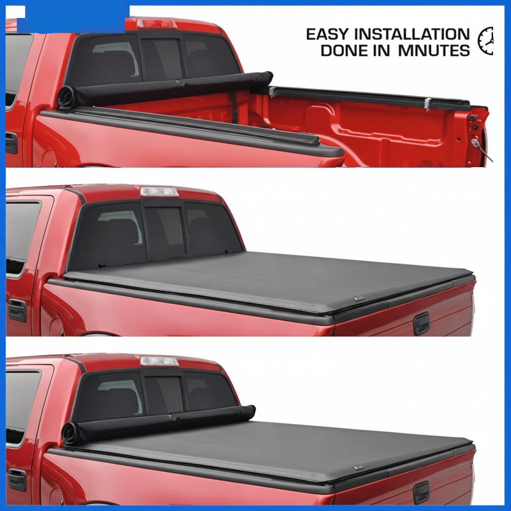 Soft Roll-up Truck Bed Tonneau Cover Compatible with 2019-2025 Ford Ranger