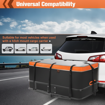 20 Cu Ft Hitch Cargo Carrier Soft Shell Bag, Waterproof PVC