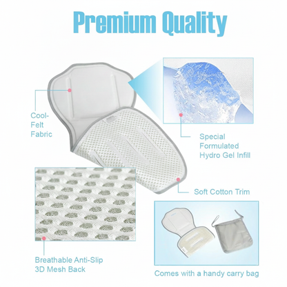 Hydro Gel Car Seat Cooler Mat for Baby, No Refrigeration Needed