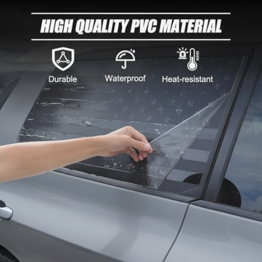 Rear Side Window American Flag Decal Compatible with Toyota Land Cruiser Prado 250 J250 LC250 2024 - 2026