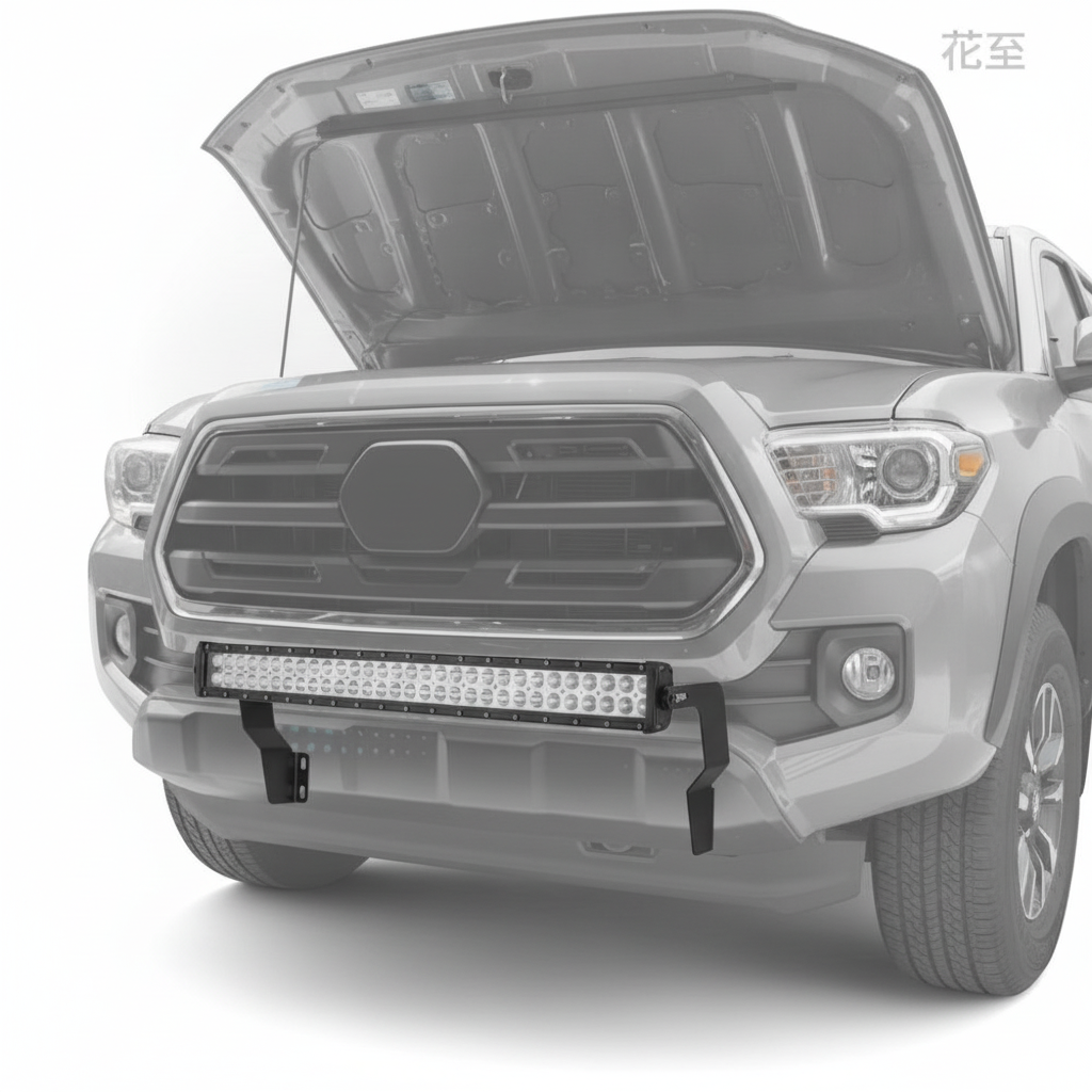 180W 32" LED Light Bar w/Remote Switch Wiring Kit & Front Bumper Mount Brackets Compatible with Toyota Tacoma 2016-2023