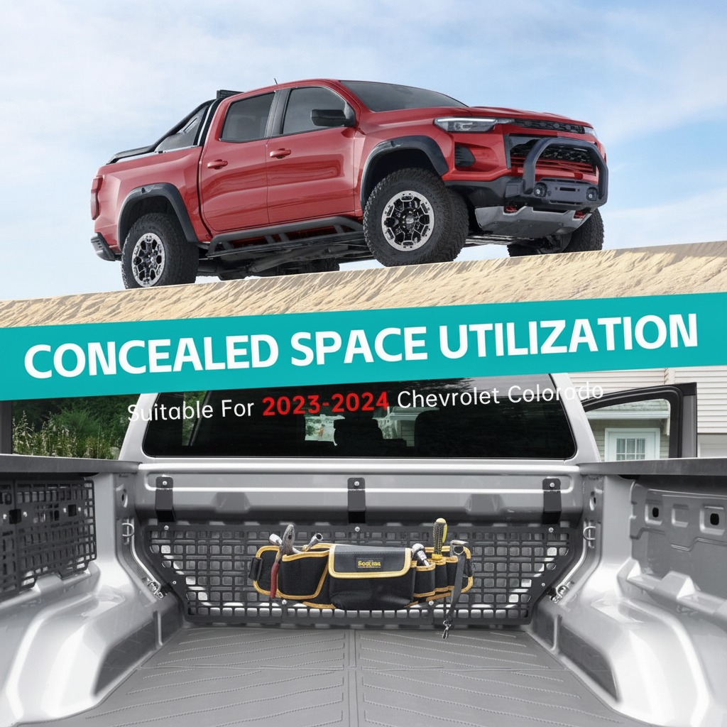 Truck Bed Molle Panel Rack System for Chevy Colorado/GMC Canyon 2023-2025