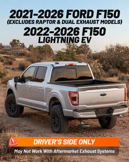 Retractable Aluminum Truck Bed Step for Ford F-150 2021-2026/Lightning EV 2022-2026