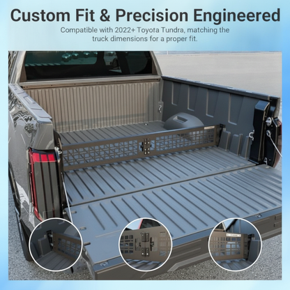 Truck Bed Divider Compatible with 2022-2026 Toyota Tundra