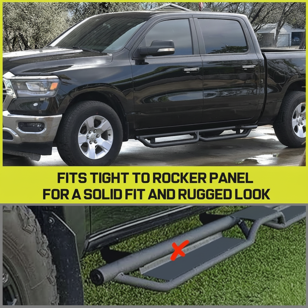 6" Carbon Steel Nerf Bars For Chevy Colorado Crew Cab 2015-2026