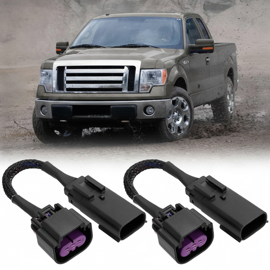 2Pcs HID to LED Headlight Adapter Wire Harness Fit for Ford F150 2009-2014