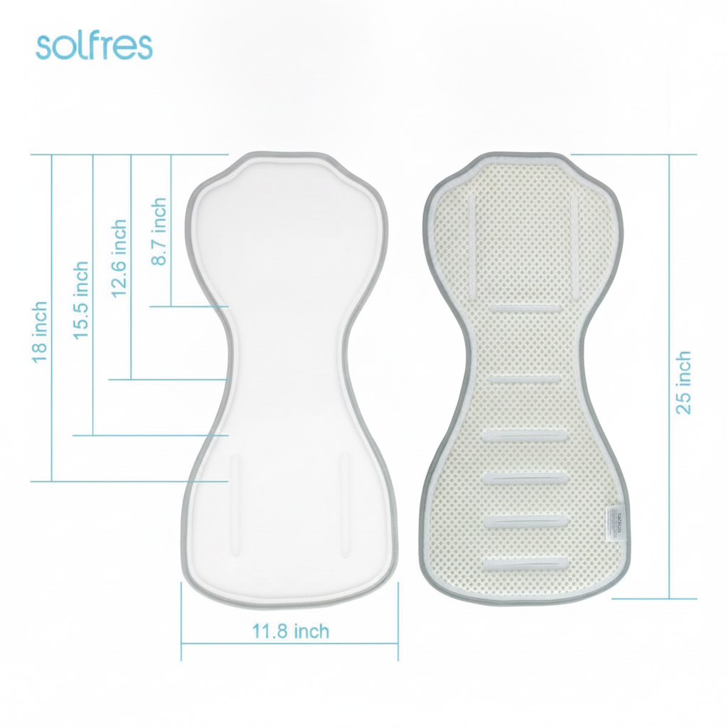 Hydro Gel Car Seat Cooler Mat for Baby, No Refrigeration Needed