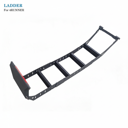 Black Thickened Aluminum Alloy Summit Hatch Ladder Compatible with Toyota 4Runner 2025-2026