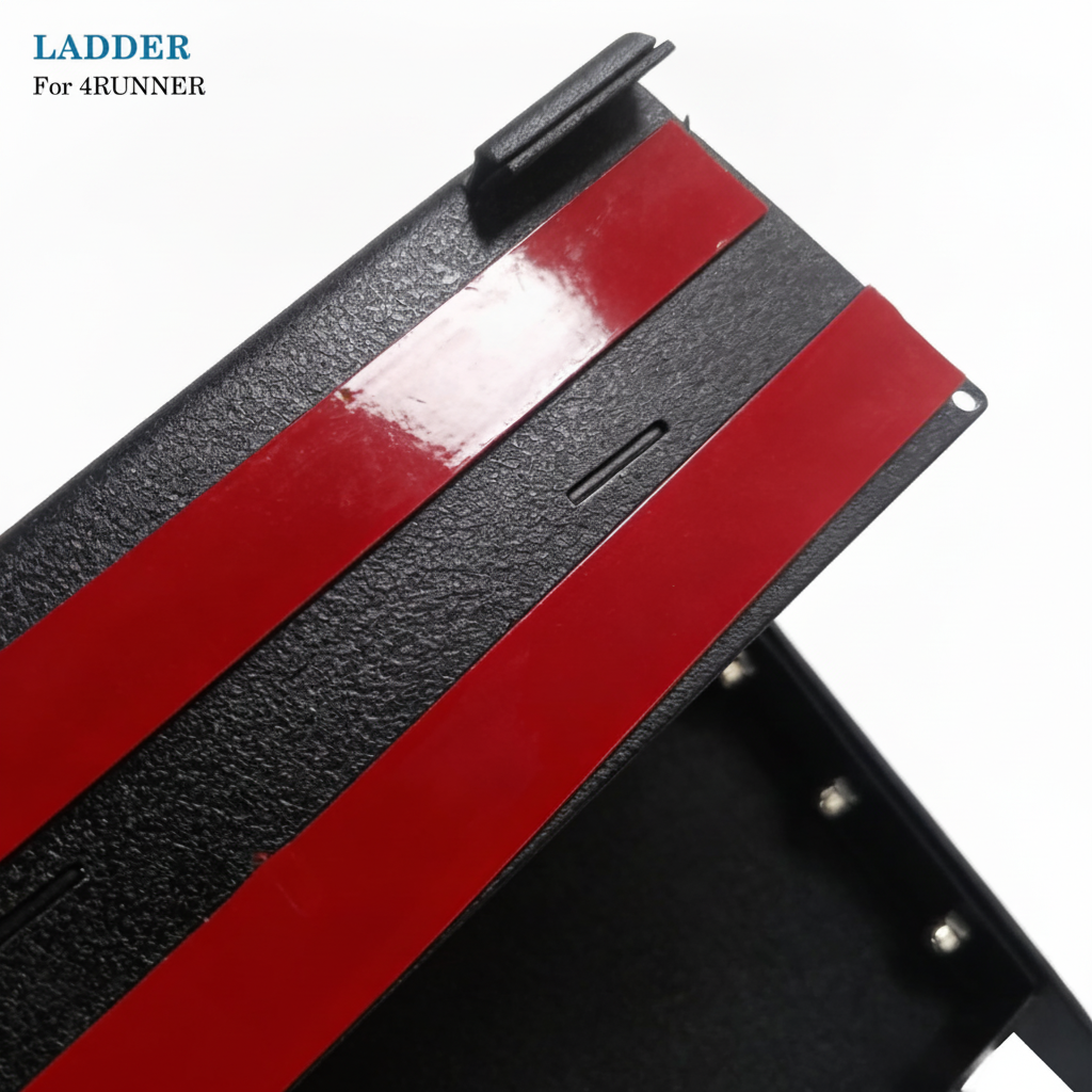 Black Thickened Aluminum Alloy Summit Hatch Ladder Compatible with Toyota 4Runner 2025-2026