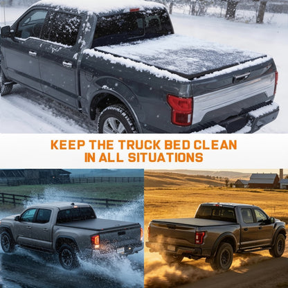 Soft Roll-Up Truck Bed Tonneau Cover for Ford Ranger 2019-2026