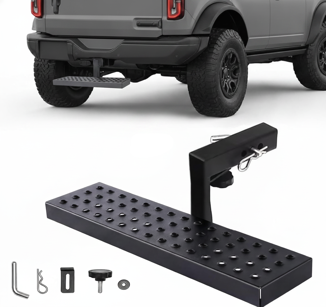 Heavy Duty 2" Hitch Step with Non-Slip Steel Platform