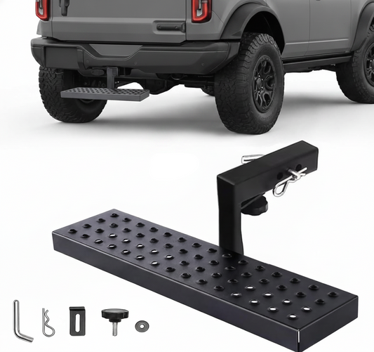 Heavy Duty 2" Hitch Step with Non-Slip Steel Platform