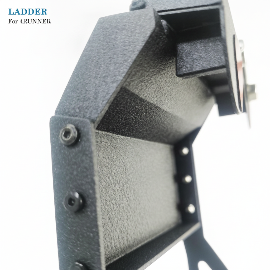 Black Thickened Aluminum Alloy Summit Hatch Ladder Compatible with Toyota 4Runner 2025-2026