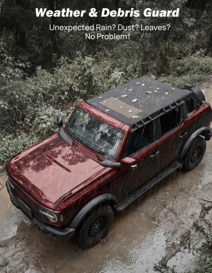 Waterproof Sun Shade Top For Ford Bronco 4Door 2021-2026 , UV Block, Noise Reducing