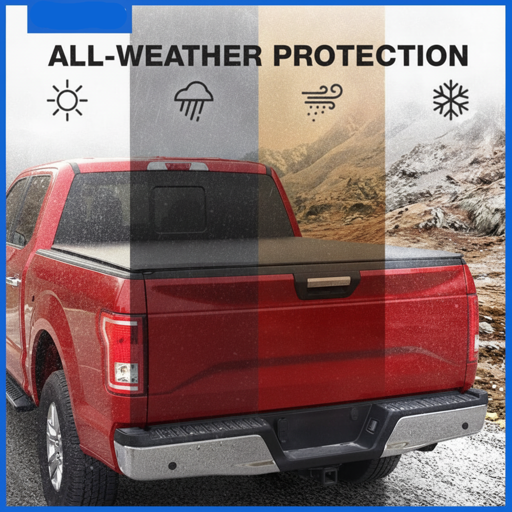 Soft Roll-up Truck Bed Tonneau Cover Compatible with 2019-2025 Ford Ranger