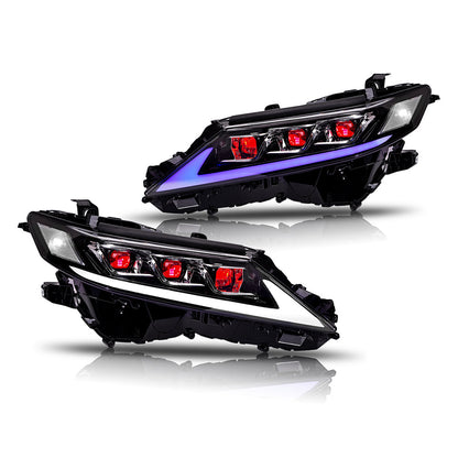 Triple Beam Headlights for Toyota 8th Gen Camry 2018-2023 LE SE XLE XSE TRD - OMOTOR