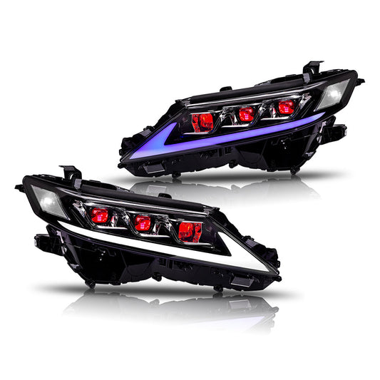 Triple Beam Headlights for Toyota 8th Gen Camry 2018-2023 LE SE XLE XSE TRD - OMOTOR