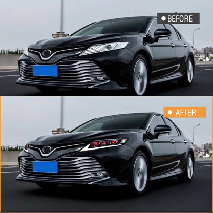 Triple Beam Headlights for Toyota 8th Gen Camry 2018-2023 LE SE XLE XSE TRD - OMOTOR