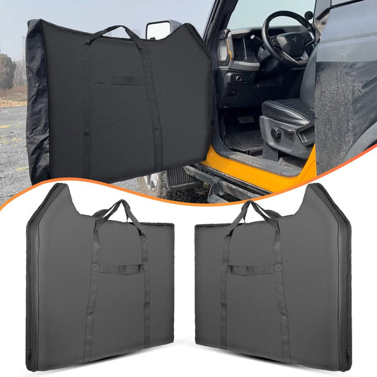 2 Pcs Front Door Storage Bag for Ford Bronco 2021-2024 4-Door - OMOTOR