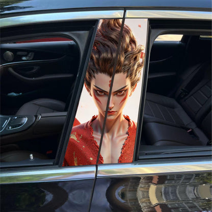 Universal Car Center B Pillar Sticker - Nezha's Demon Child's Rebellion in the Sea Series - OMOTOR