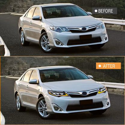 Projector Headlights Assembly Compatible For 6th Gen Camry 2010- 2011 - OMOTOR