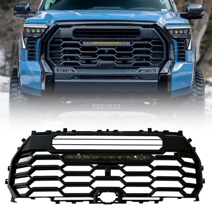 Front Grille with LED Lights and Light Bar for 2022–2025 Toyota Tundra — OMOTOR
