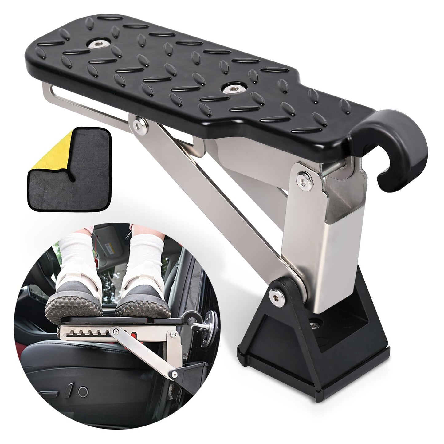 Universal Adjustable Car Door Step For Most Car, SUV, Vehicles